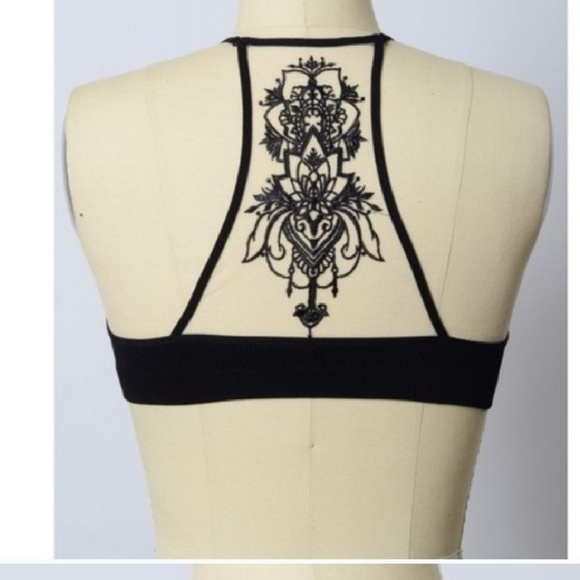 32B TO 36B☆RESTOCKED☆TATTOO BRALETTE - Picture 4 of 6
